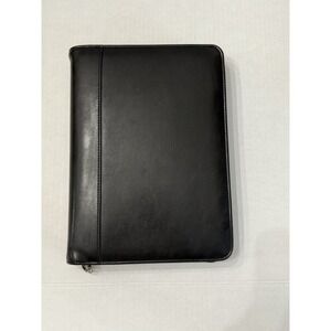 VTG Franklin Covey 365 Black Planner Zip Around 7 Ring Binder 10 X 8 Blank Pages